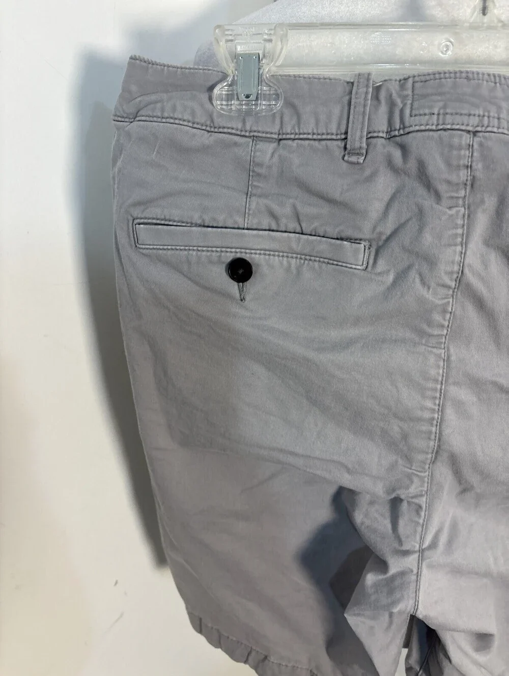 ABERCROMBIE FINCH Shorts Mens 34 Gray Classic Fit Chinos Preppy Academia